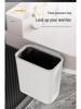 Wall-Mounted Sliding Lid Trash Can for Kitchen, Bathroom, and Living Room