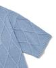 FALLETT Story Logo Argyle Summer Knit Sky Blue