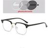 Half Frame Student Polygon Prescription Glasses For The Nearsighted Women Men Clear Lens Short-Sight Eyewear 0 -0.5 -1.0 To -6.0