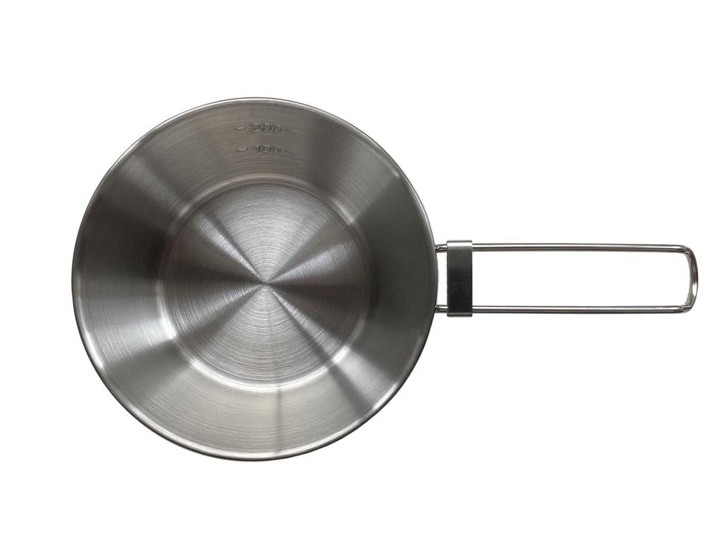 Seekdem Outdoor Stainless Steel Sierra Cup Set of 4 with 2 Storage Silver Measuring Small Side for Solo Group Bags, Cup, Cup, Plate, Plate, Camping,