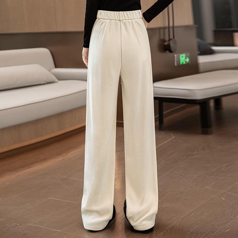 Women's 2025 Autumn High-Waist Wide-Leg Casual Pants