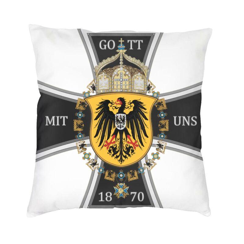

German Empire Flag Germany Cushion Cover Velvet Luxury Pillows Case for Sofa 30cmx30cm