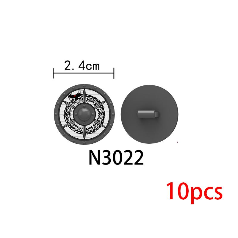 Medieval Knights Figures Accessories Building Blocks Officer Cloak Helmet Cape Armor Shield Black Eagle Red Lion Toys MOC Bricks