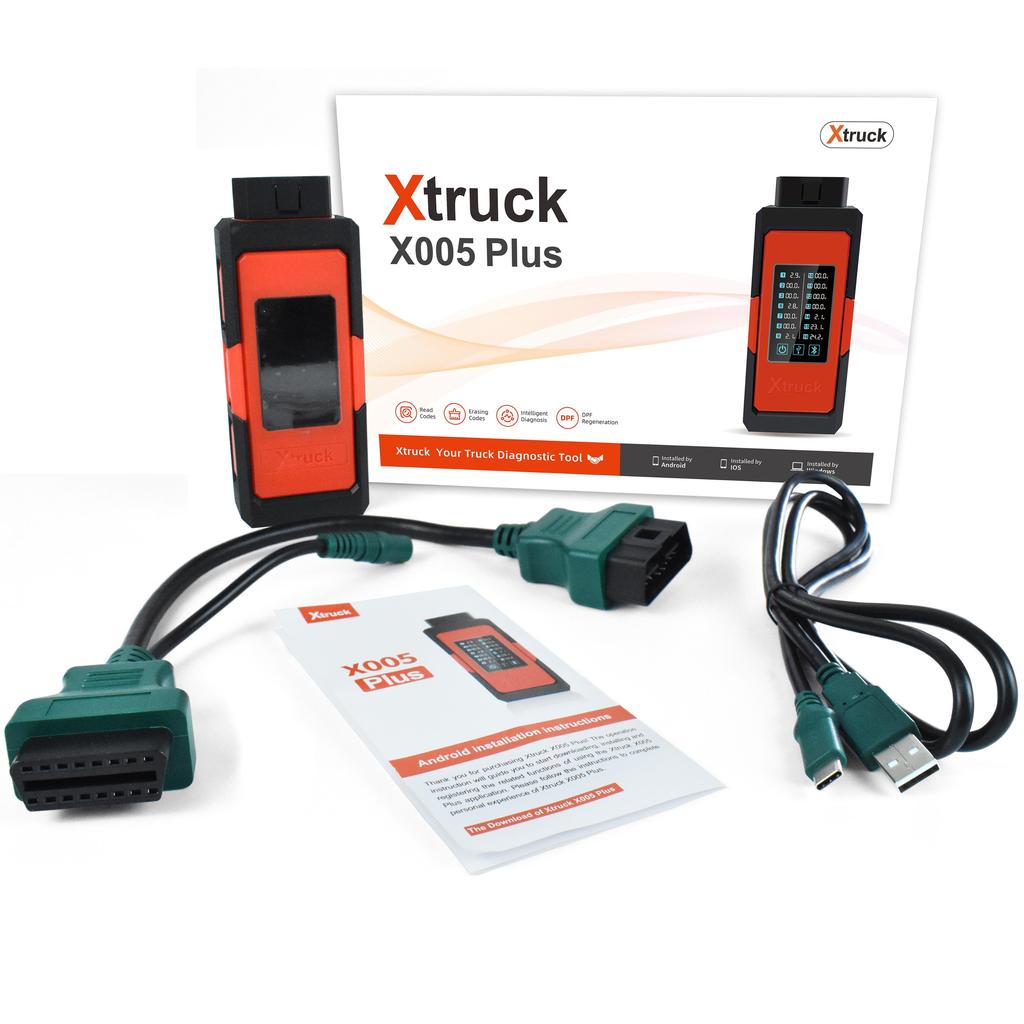Xtruck X005 Plus Intelligent Diagnosis Post-processing Diagnosis Vehicle Type System Support SHACMAN, SINOTRUCK, DongFeng, FAWDE