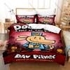 Personality Dog Man Kids Bedding Set New 3D Print Duvet Cover Set Cute Bedroom Decor Bedclothes Pillowcase Children Bedroom Deco