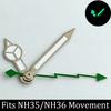 High quality watch hands blue-green/green luminous hands suitable for N  H35 NH36/ETA 2836 2824/8205 8215 movements
