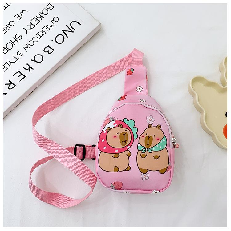 School bag Kapibara new children's change bag foreign style shoulder messenger bag casual
