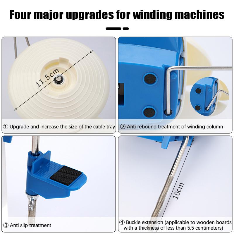 Hand Operated Yarn Winder Fiber Wool Manual Handheld Winder Machine String Ball Portable For Diy Sewing Making Accessories