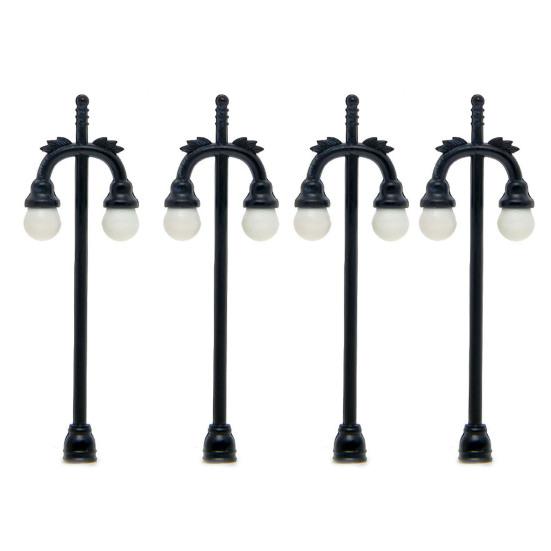 Eenvoudig ontwerp Mini poppenhuis straatlamp DIY-functie ABS poppenhuis tuinlamp