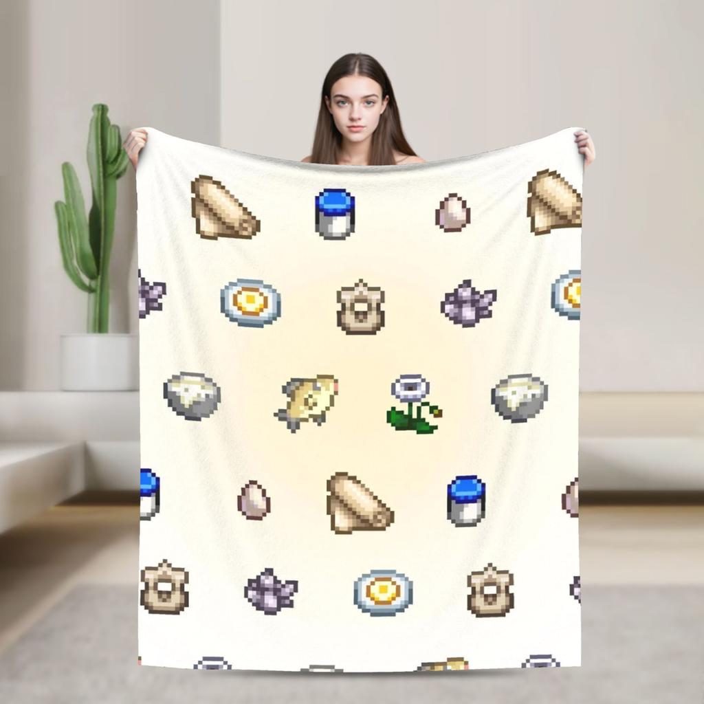 Stardew Valley Animals Chicken Blanket Quality Super Soft  Throw Blanket Winter Travel Office Living Room Comfortable Bedspread