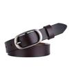 Elliptical Alloy Buckle Leather Women Belt For Fashion Casual Office Gift Use
