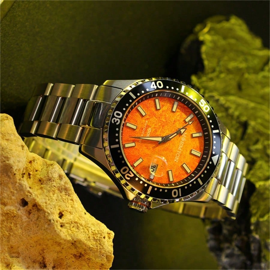 Moemton Men's Automatic Diver Watch Steel 100m M108.BSSA01