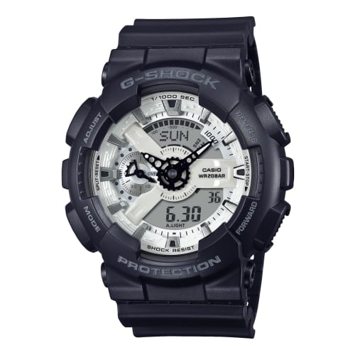 

Casio G-Shock Black and Brilliant White Series GA-110WD-1AJF Men s Watch, Black