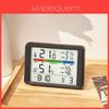 Despertador Digital Moderno com LCD de Temperatura e Umidade para Decoração de Quarto