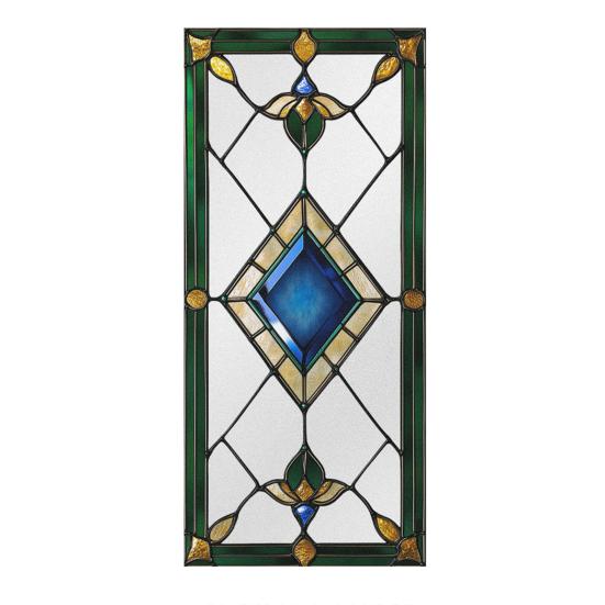 Rainbow Window Film Decorative Static Window Clings Sun Blocking Colorful Decals Removable Privacy Cover for Home Office Bathroom