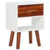 Day and Night - Day and Night Solid Acacia Wood Bedside Table 40x30x57 Cm