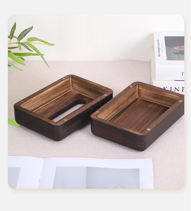 Wooden Tissue Box Holder: Eco-Friendly Design for Living Room, Coffee Table, or Office Desk