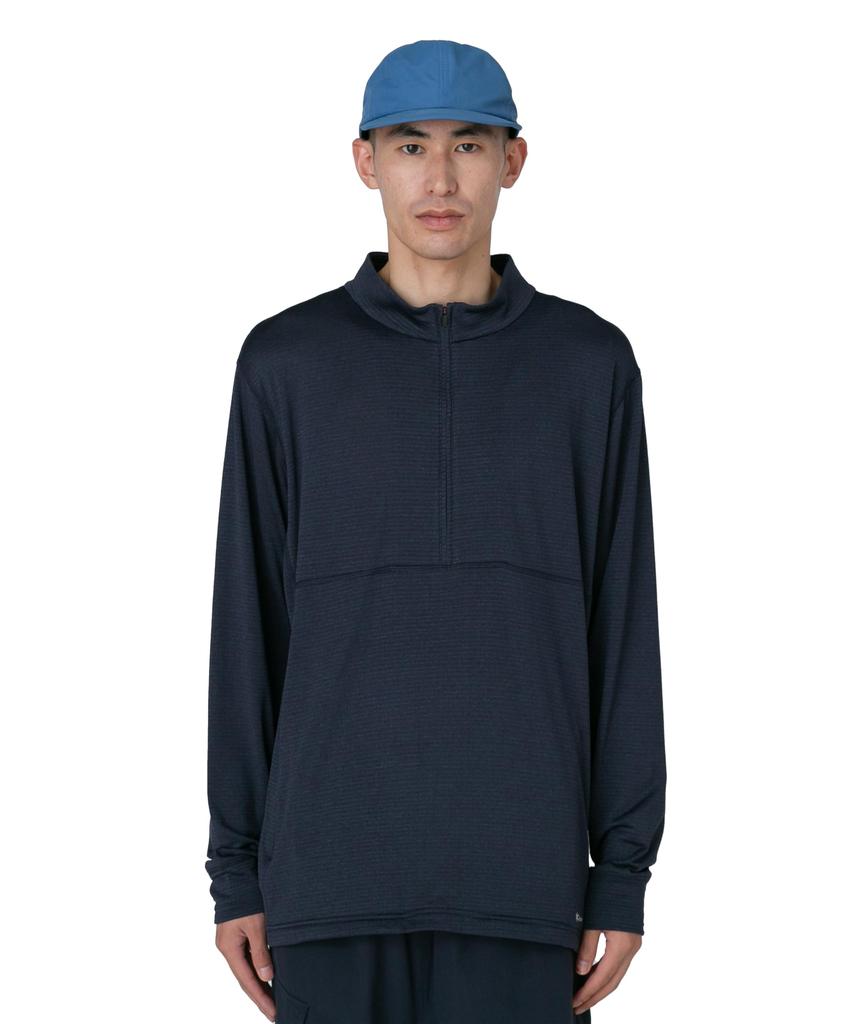 Breathable Dry Grid Half Zip Pullover size Festivals Camping Outdoor [Snow Peak] XLNAVYSW-25SU009