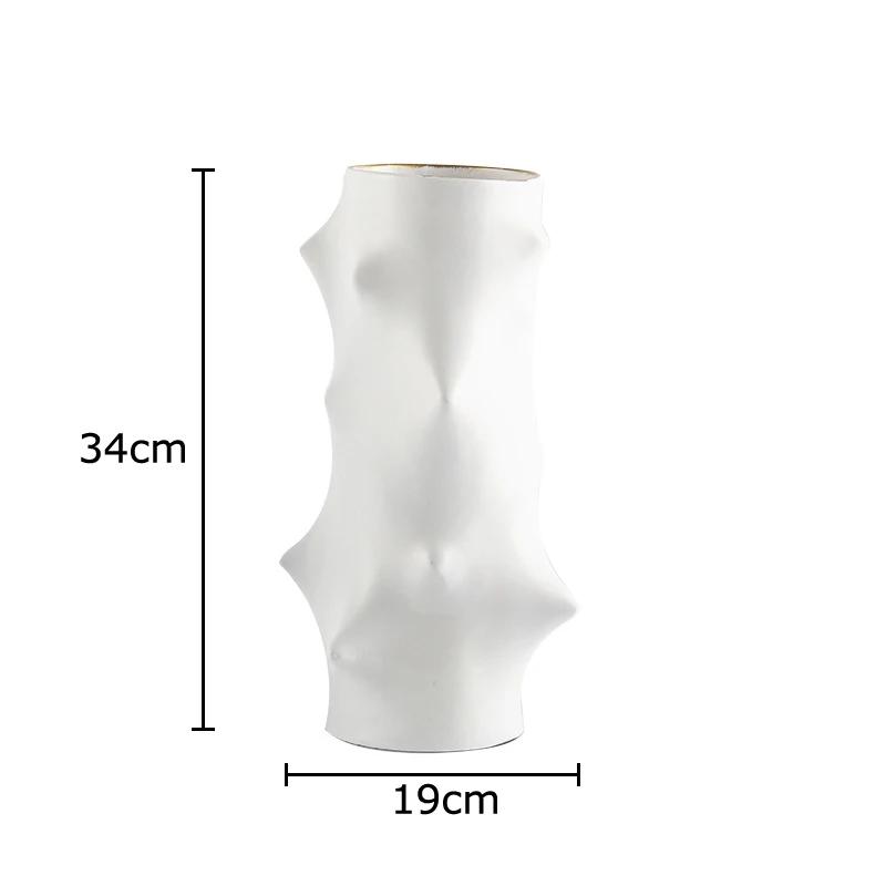 

Round Spike Decorative Vase Plant Pots Table Decoration Flower Arrangement Abstract Crafts Floral Vases Room Aesthetic Decor