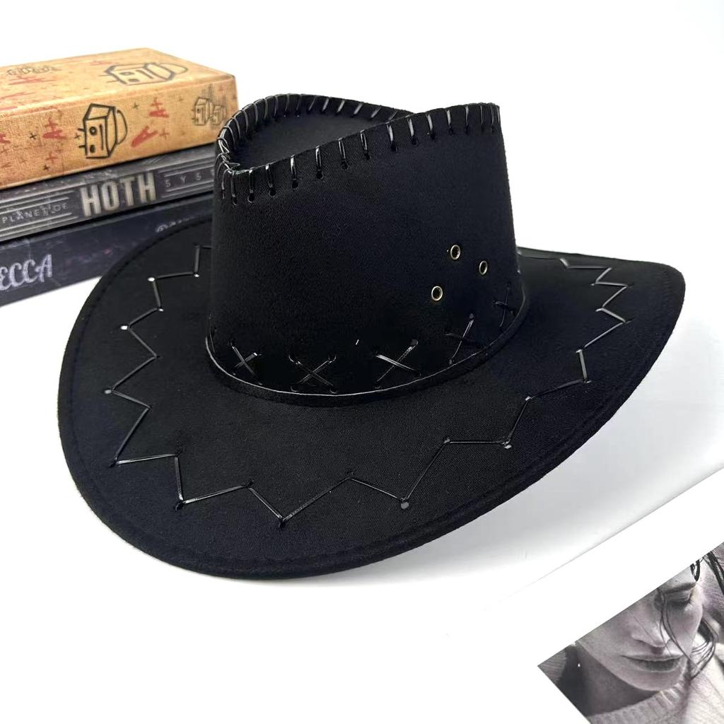 Vintage Western Cowboy Hat Summer Travel American Men'S And Women'S Shade Sunscreen Hat Knight Hat Jazz Hat