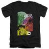Batman Gotham Sirens Mens Slim Fit V Neck T Shirt Black Officially Licensed