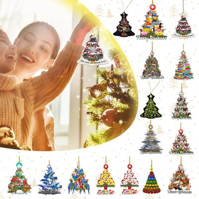Julgransdekorationer Prydnadsföremål Boka Bil Semester Xmas Hängande dekoration Prydnad Vinter Fancy Presenter Inomhus Utomhus För Julgran Heminredning