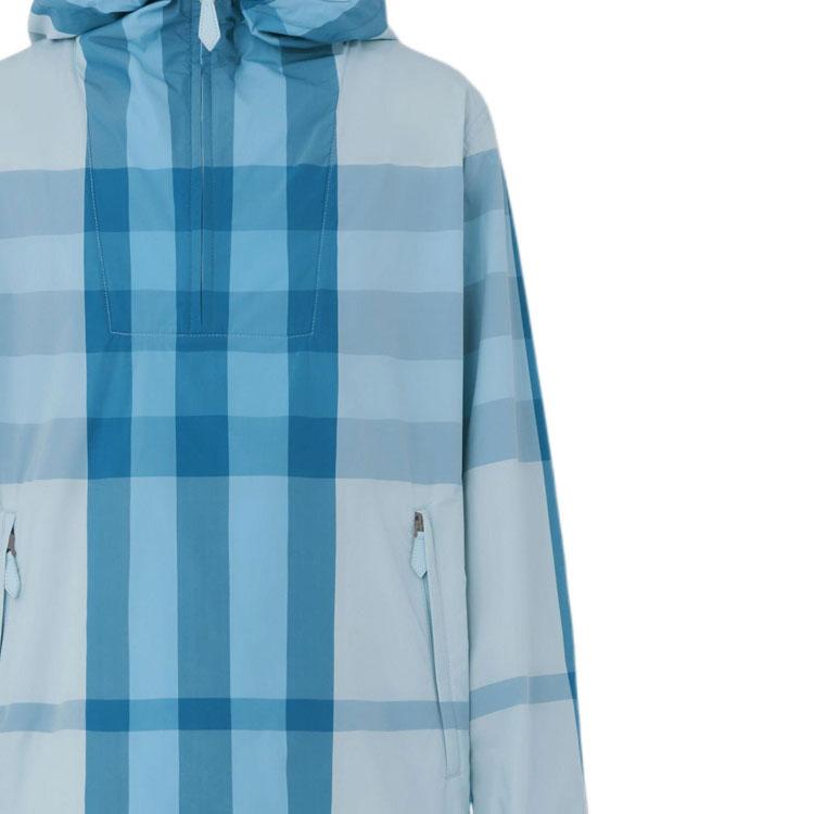 Burberry Packaway Kapuzenjacke mit halbem Reißverschluss 80510451 prüfen