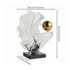 Resin Sculpture with Gilded Highlight Contemporary Decorative Statue Artistic