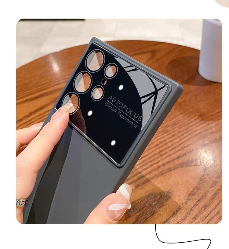 Liquid Silicone Case & Full Lens Film for Samsung S22/S23/S24 Ultra - Anti-Fall