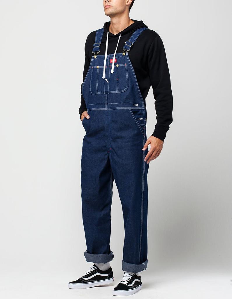 Dickies Indigo 38W x Indigo Blue - 83-294 Overalls, 32L,