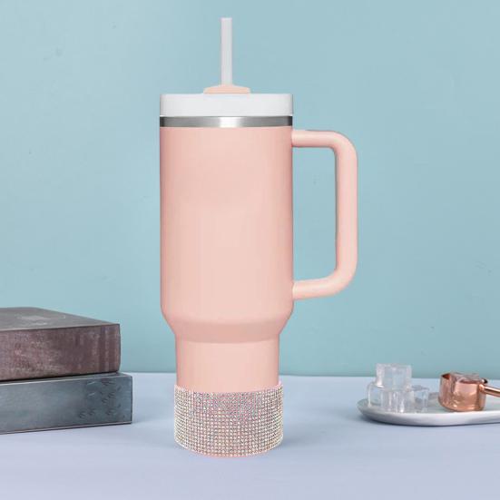 Diamond Glitter silikonová bota na pohár 20-40oz Protiskluzový návlek na láhve s vodou Stylový ochranný kryt základny lichoběžníkového válce