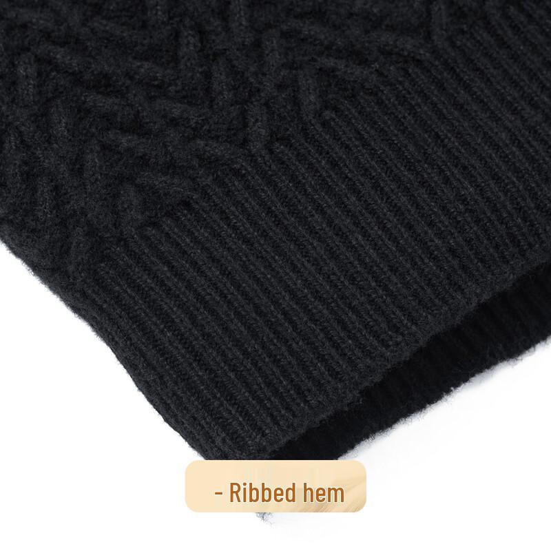 Men's 100% Merino Wool Heavyweight Stand Collar Cardigan Sweater