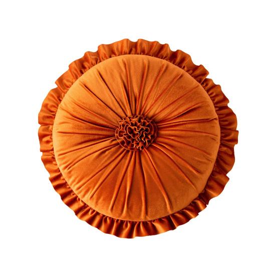 Seat Pillow Ruffle Super Soft Comfortable Touch Full Filling Elastic Decorative Round