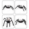 Halloween Scary Walking Spider w/Red Eyes Indoor Outdoor Ornament Sound Activated Horror Doll Face Spider Halloween Party Decor