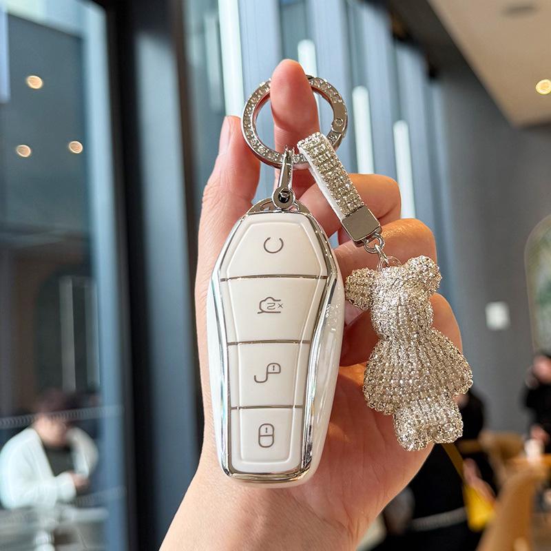 TPU Car Key Case Remote Cover Shell Holder Styling Fob For BYD New ATTO3 Atto 2 Atto1 Song Pro Dmi Dolphin Mini Seal U Sealion 5