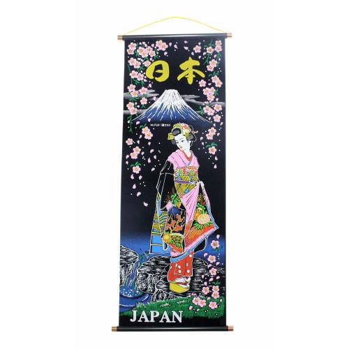 Castle Enterprise New Japanese Souvenir Hanging Scroll Fujihime Medium (84cm x 33cm), Made in Japan
