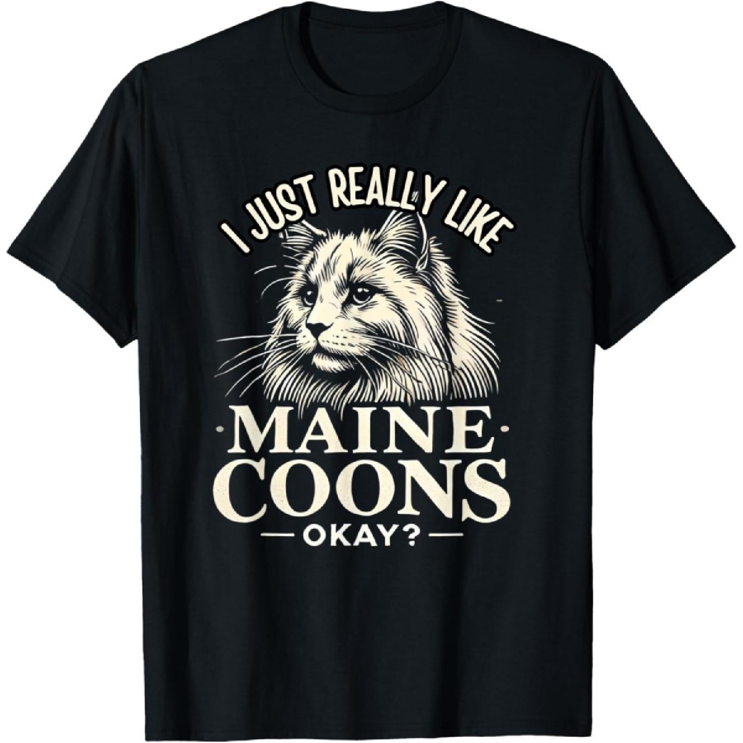 Maine Coon Lover Maine Coon Cat Maine Coons T-Shirt(4) S