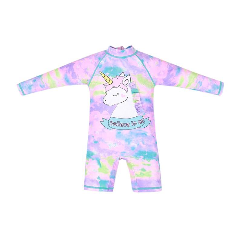 

Всплеск стиля: Быстросохнущий цельный купальник и шапочка для девочек 2–8 лет 90