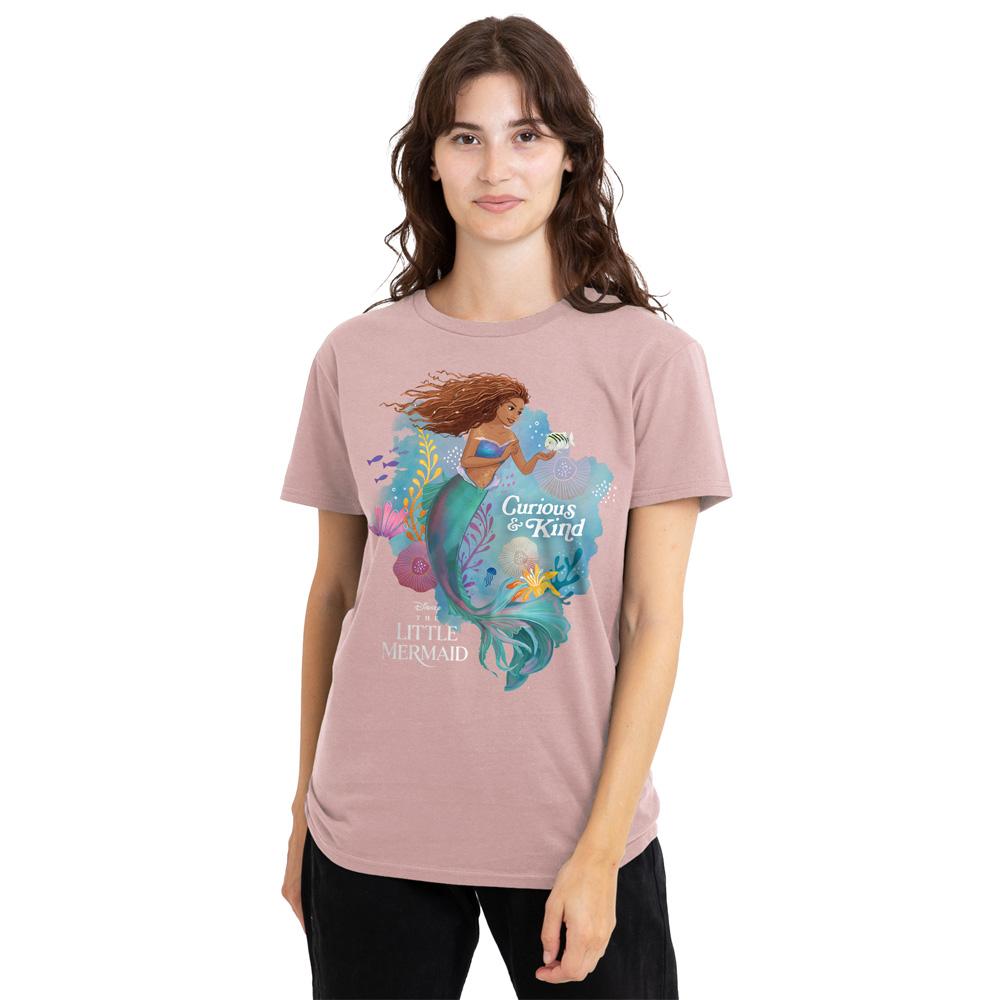 The Little Mermaid Womens/Ladies Curious And Kind Ariel T-Shirt