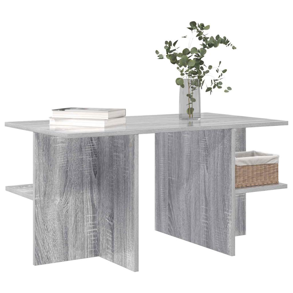 Coffee Table Grey Sonoma 87 x 50 x 45 cm Engineered Wood