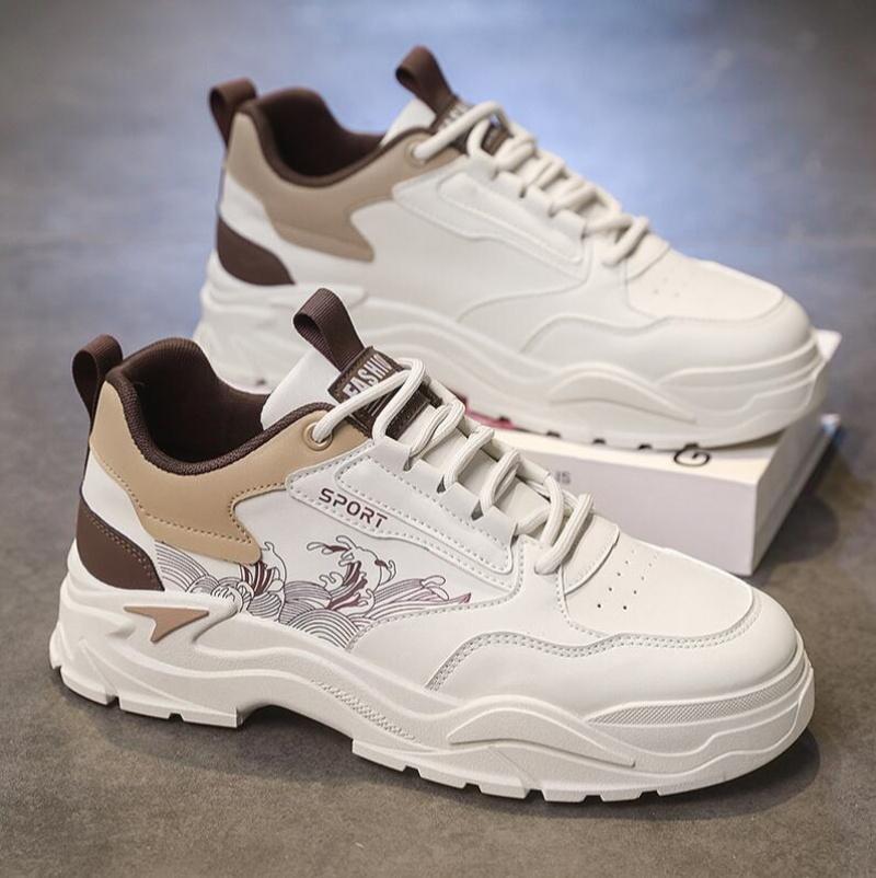 Men'S High-Quality Thick-Sole Casual Shoes Four Seasons New Soft-Sole Comfortable Outdoor Walking Shoes Youth Fashion Flat Shoes