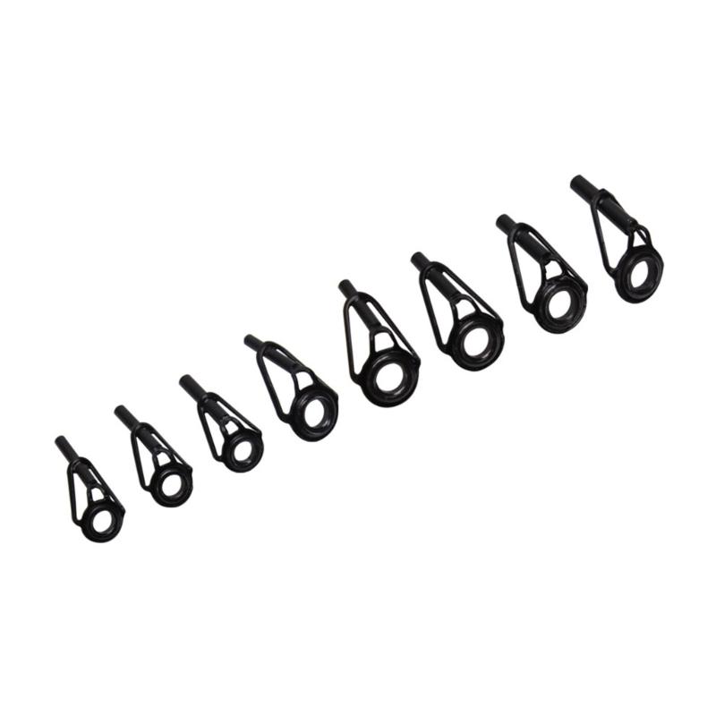 8 Stück/Packung Angelrute Keramik Führungsringe Set 8 Größen 6mm 8mm Außendurchmesser Ersatz Angelrute Ösen Ersatz