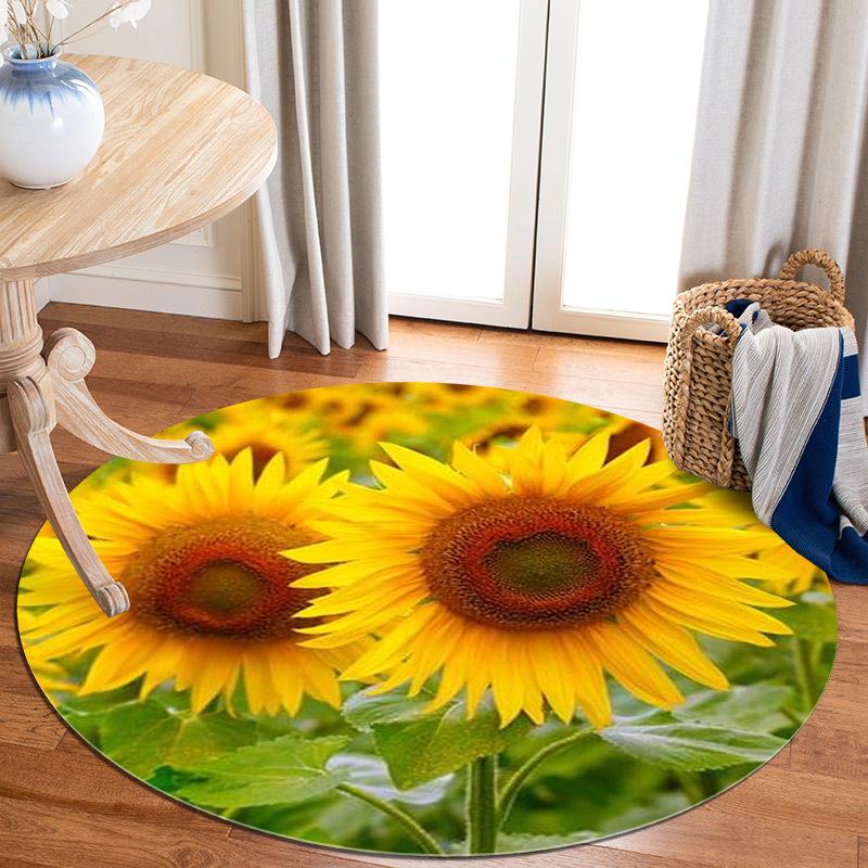 

Round Carpet Plush Rugs Bedroom Large Area Carpet Home Fluffy Soft Mat Lounge Rug diameter 60CM