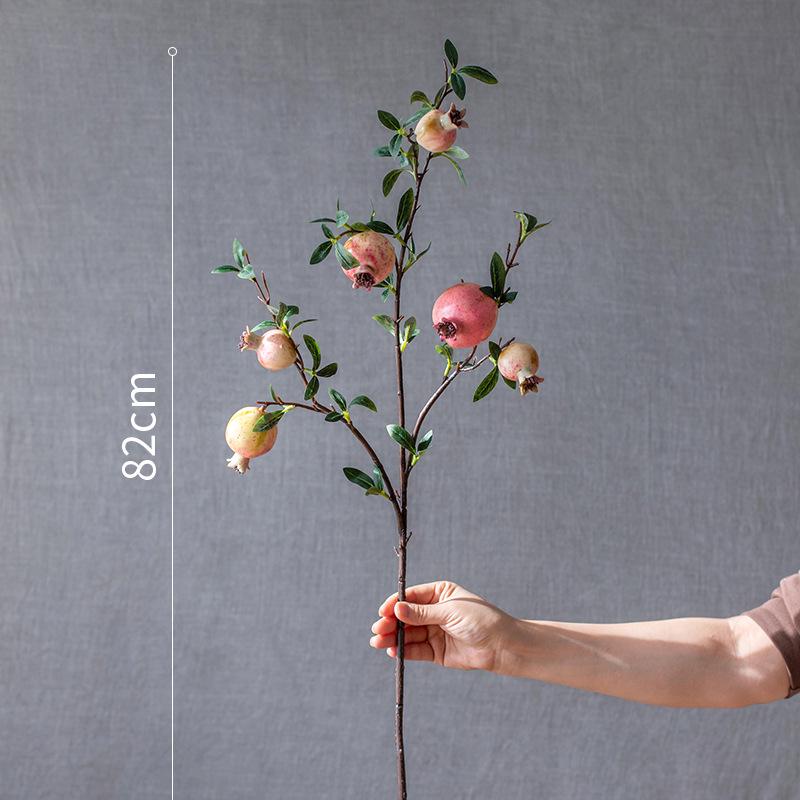 Persimmon & Pomegranate Artificial Floral Arrangement for Living Room Blessings & Entrance Decor