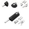 Door Bolts Lock Water Resistant Sturdy 2 Keys Spring Lock Floor Spring Bolt for Toilet Commercial Use Shop Bathroom Home