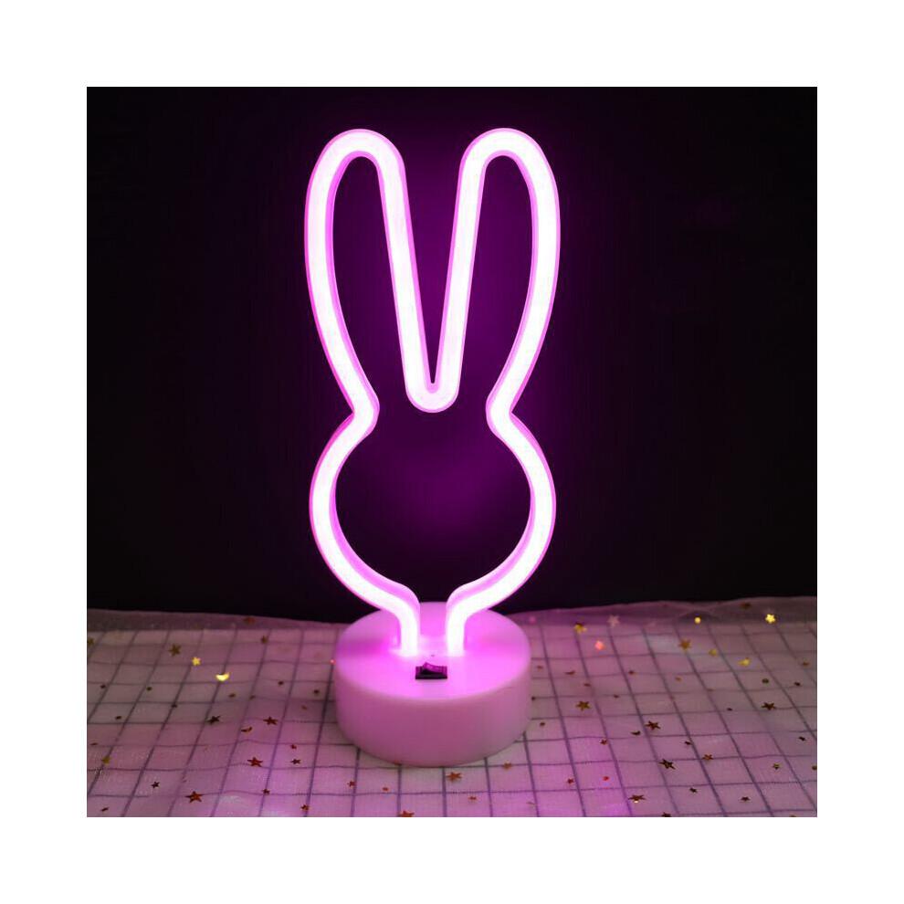 (Love sign light) Upgrade Neon Night Light Rabbit Vibrato Anchor Bigmouth Bird Creative Night Light Spot