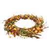 Fall Wreath for Front Door Artificial Farmhouse Autumn   Wreath with Wildflower for Indoor Outdoor Holiday Decor