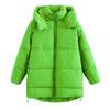 Dames Winter Warm Losse Met Capuchon Katoen-Gevoerde Jas Dikke Straatstijl Bovenkleding Koud Weer