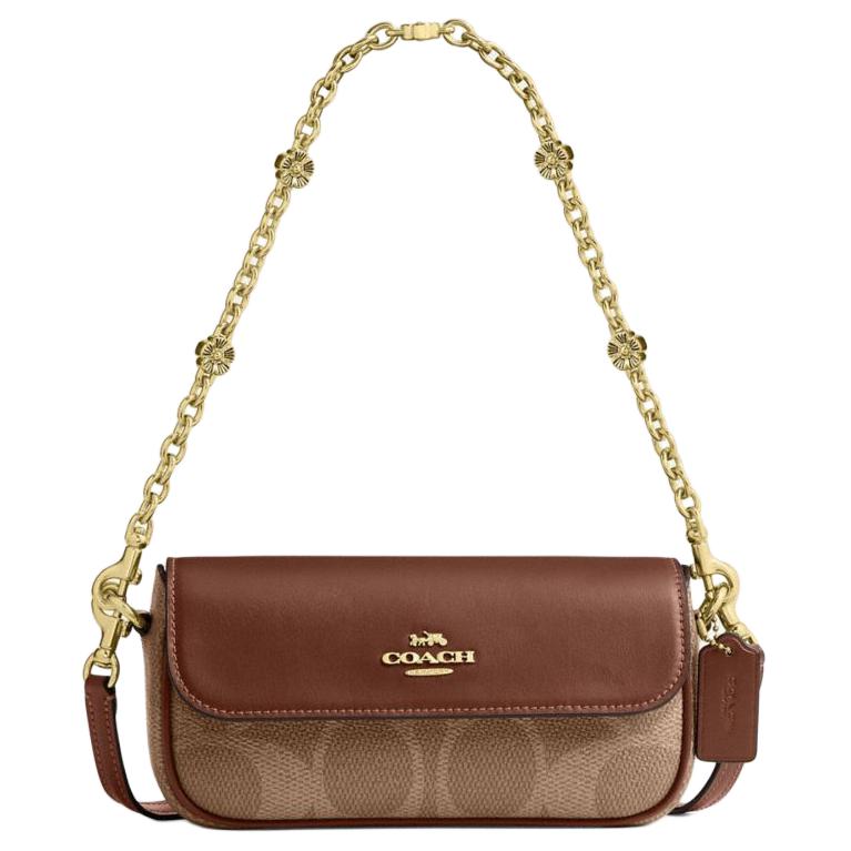 

Coach Hailey 20 Metal Accessories Logo Design Leather Shoulder Crossbody Bag Small Women Bags Brown CBJ14-IMXHE Basic Set (Bag+Dust Bag)
