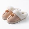 Fashion thick-soled cotton slippers women's winter indoor home slippers piled and thickened warm plush cotton shoes